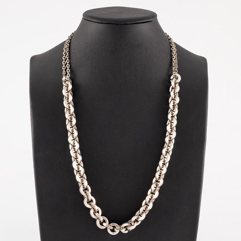 Rey Urban, necklace, silver, Stockholm 1969.