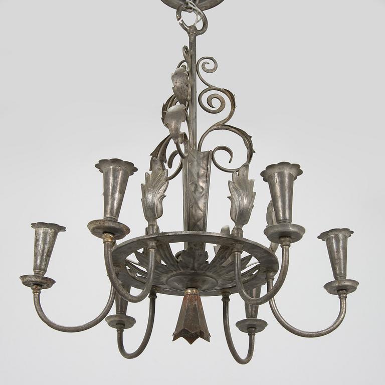 Paavo Tynell, a 1920/30s 'R7' chandelier for Taito.