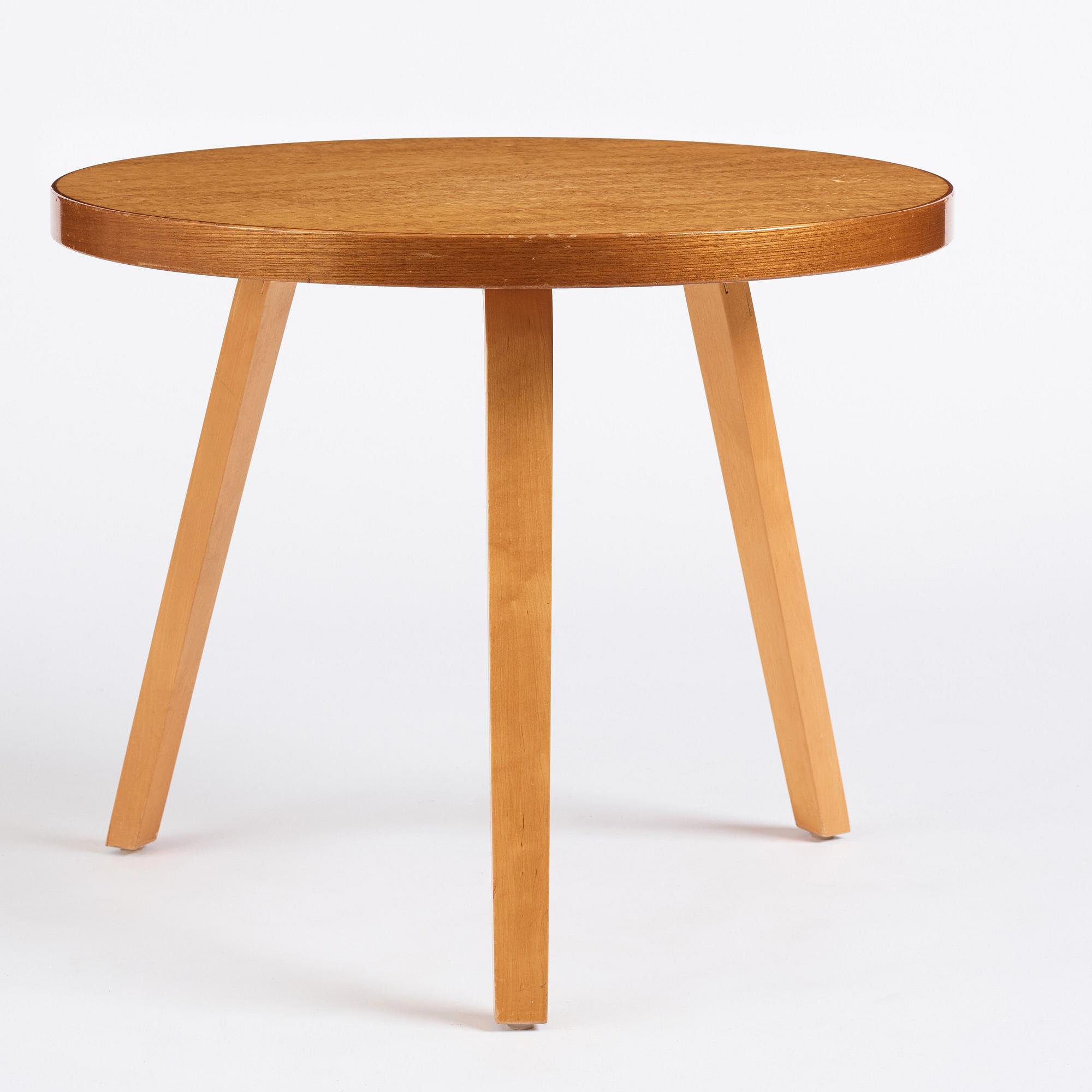 Alvar Aalto, a table, for Swedish Artek, Aalto Design Hedemora, Sweden 1946-56.