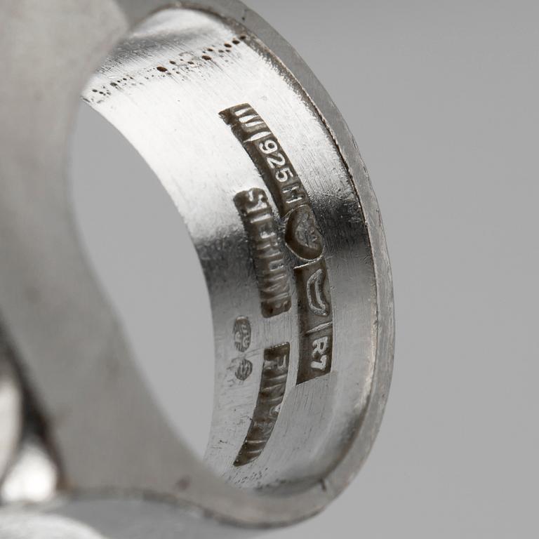 RING, sterlingsilver, Lapponia, Finland, 1970. Vikt ca 9,5 g.
