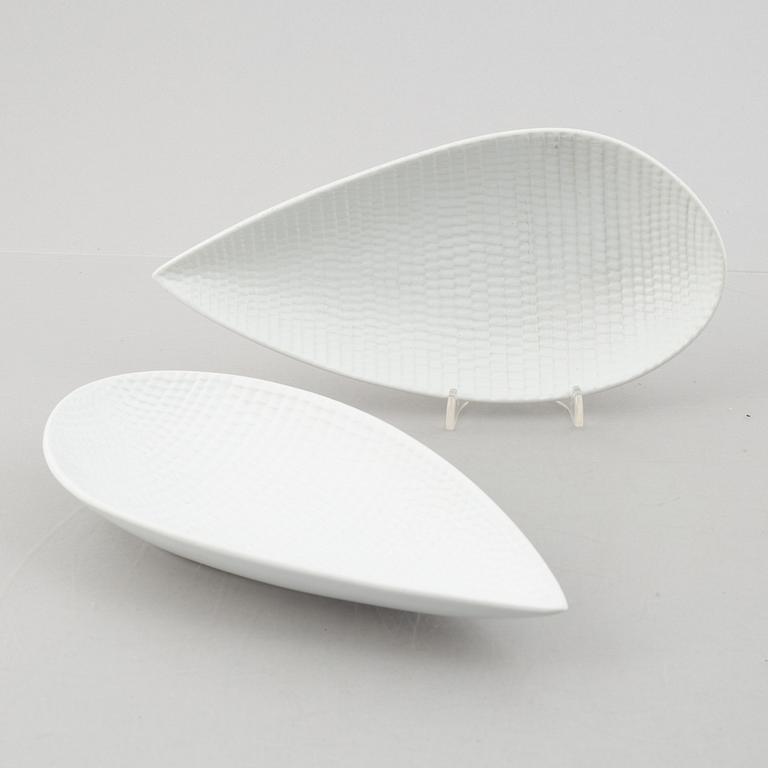 Stig Lindberg, seven "Reptil" vases and bowls, Gustavsberg, Sweden, 1953-63.