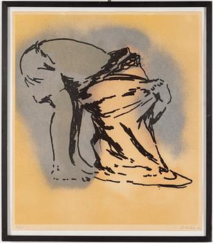 PER KIRKEBY, silcscreen in colours, 4, 1970, signed.