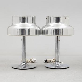 ANDERS PEHRSON, bordslampor, ett par "Bumling", Ateljé Lyktan, Åhus, formgivna 1968.