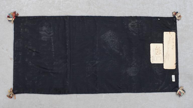 ÅKDYNA (agedyna), rölakan, Skåne, 1800-tal. Ca 96 x 45,5 cm.