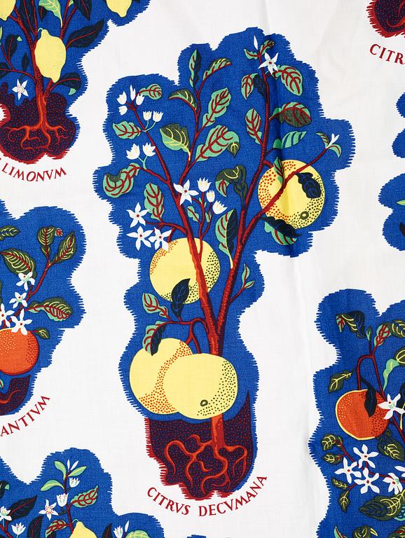 A set of four Josef Frank linnen curtains, Svenskt Tenn.