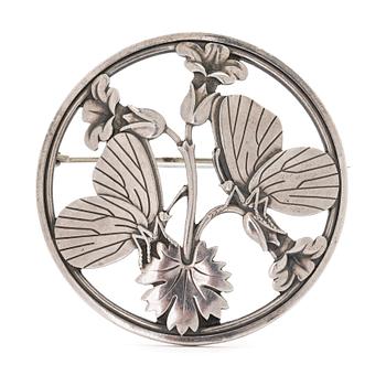 Georg Jensen, & Wendel, brooch no. 283, sterling silver, Denmark.