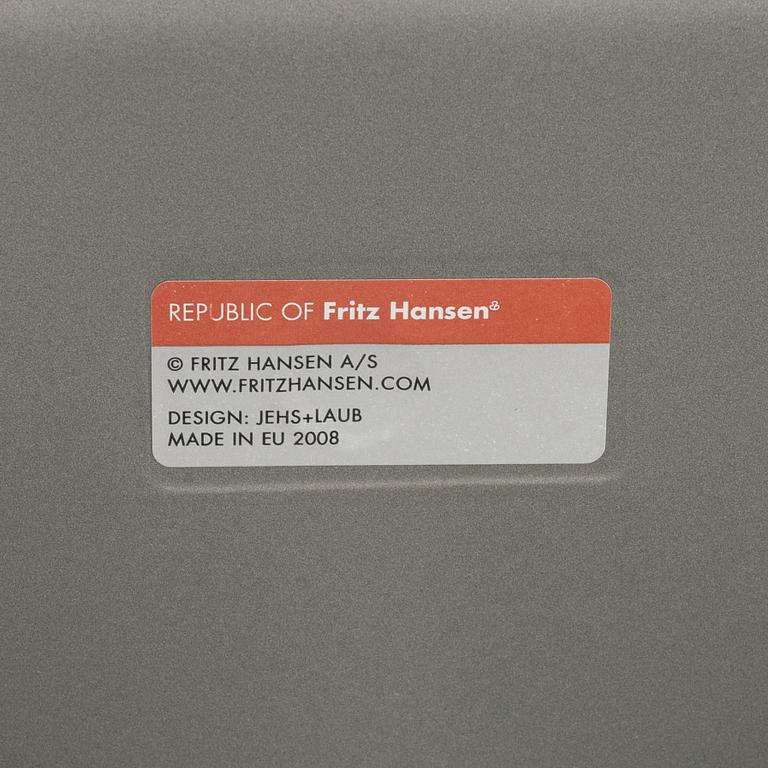 Jurgen Laub & Markus Jehs, chairs, model "JL10", a pair, Fritz Hansen.