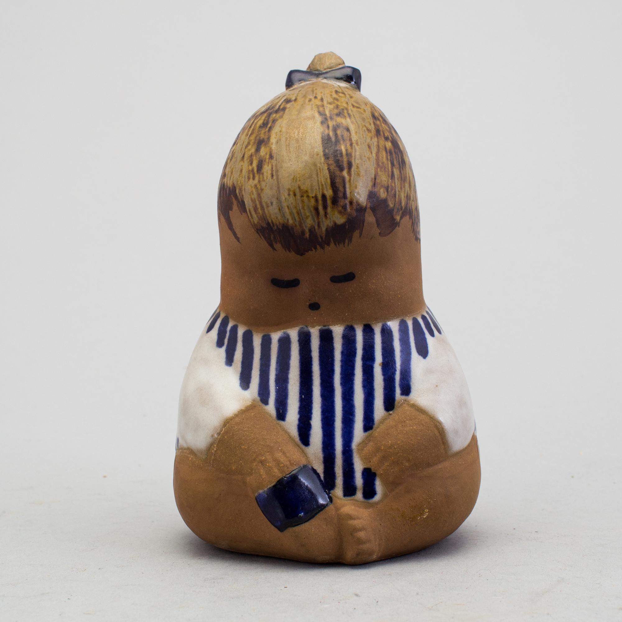 LISA LARSON, figurin, stengods, "Johanna", Gustavsberg 1962-80.