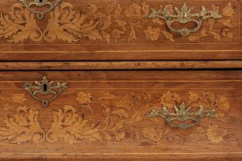VITRINSKÅP, Barockstil, Holland, sent 1800-tal.