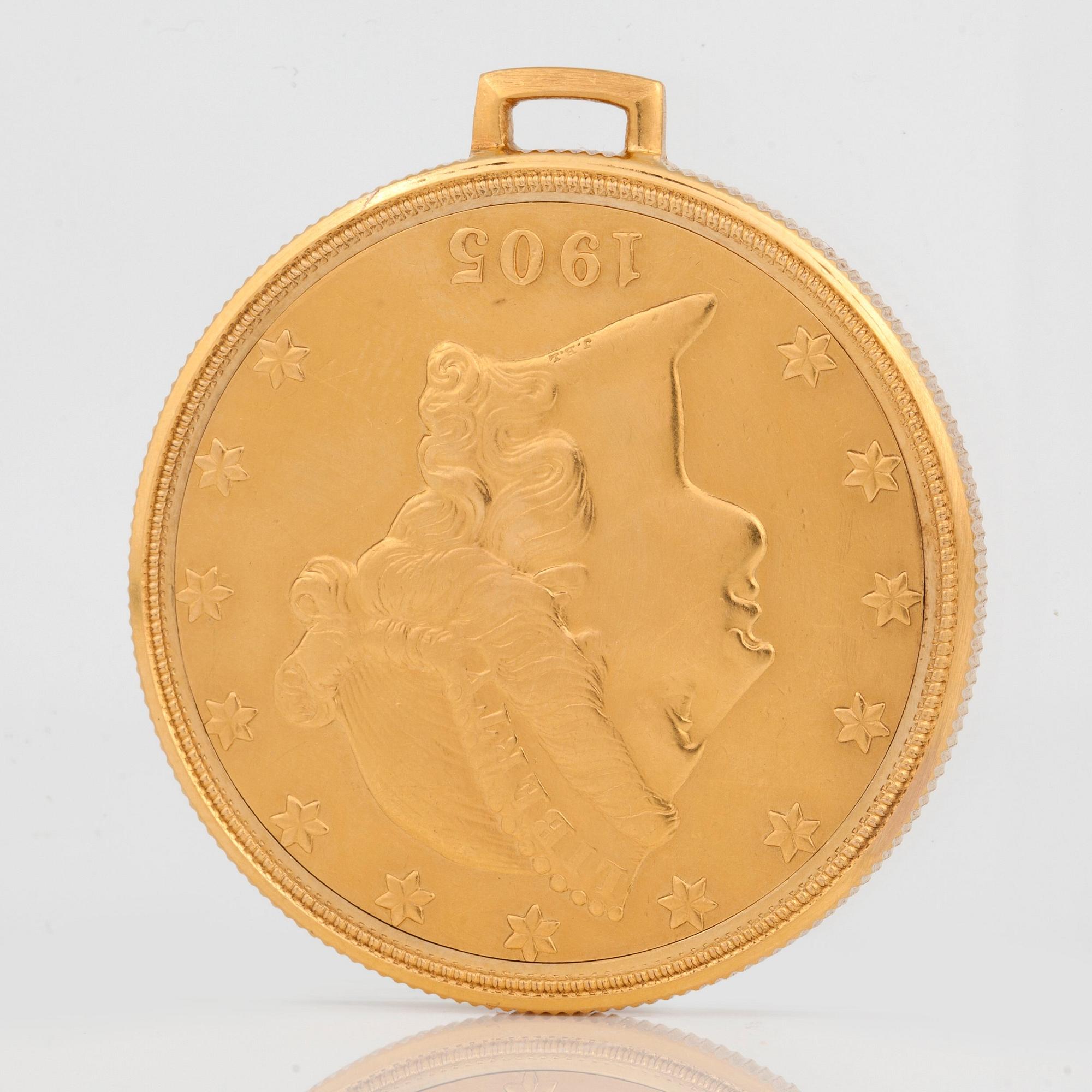 AUDEMARS, PIGUET & Co. Genève, "Türler", s.c. Coin watch, 34,5 mm,
