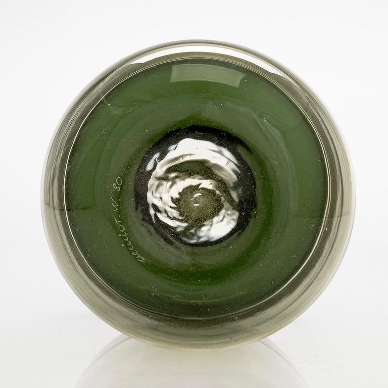 Tapio Wirkkala, a 'Bolle' bottle, model 503.2, signed Venini TW -80.