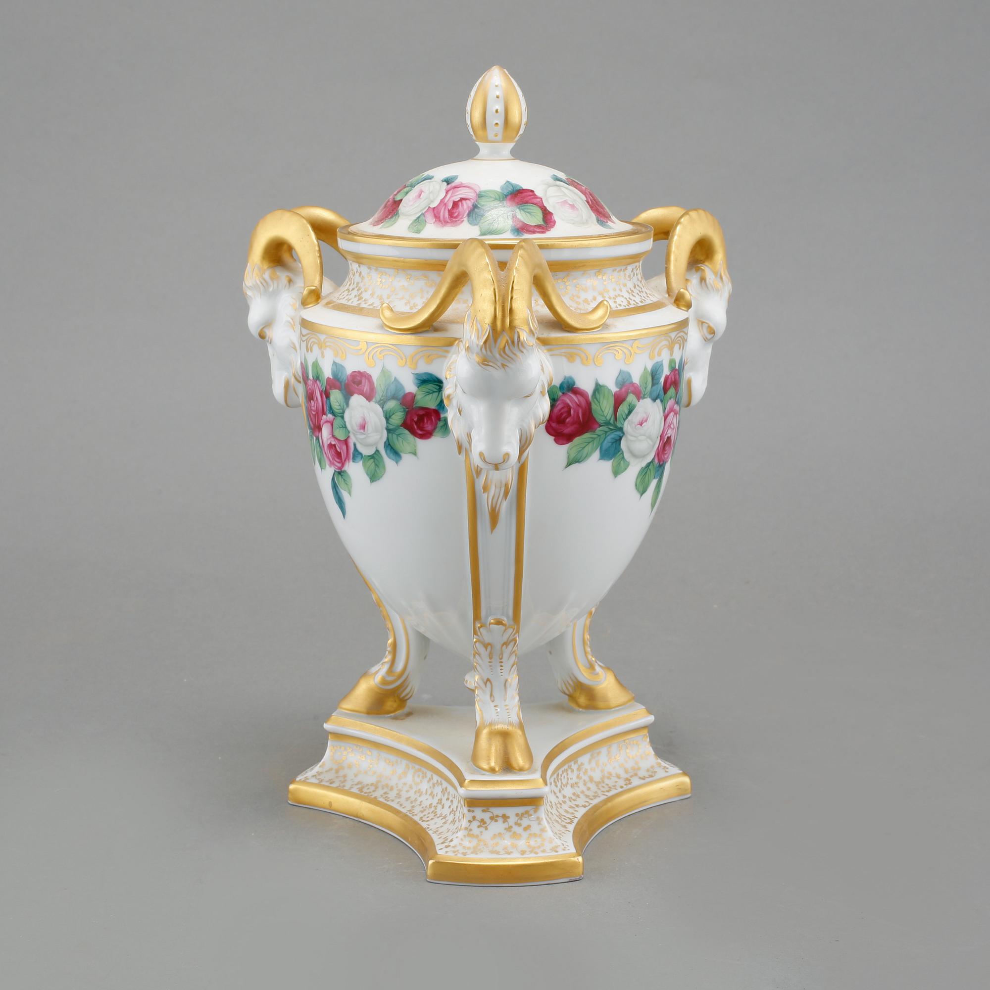 LOCKURNA, porslin, empire-stil, Rosenthal, 1900-tal.