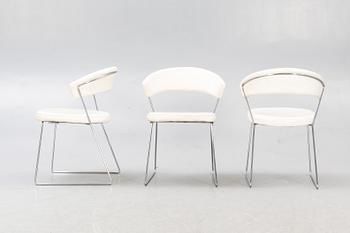 Chairs, 4 pcs, "New York", Calligaris, Italy, last part of the 20th century.
