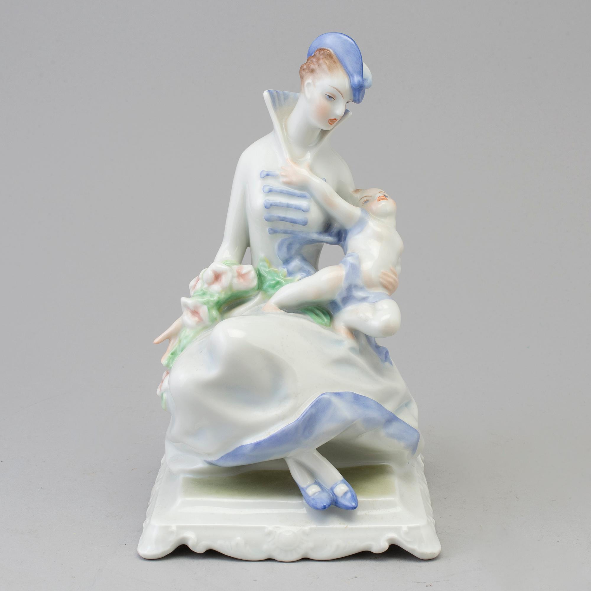 A 20th century Hungarian Herend porcelain figurine.