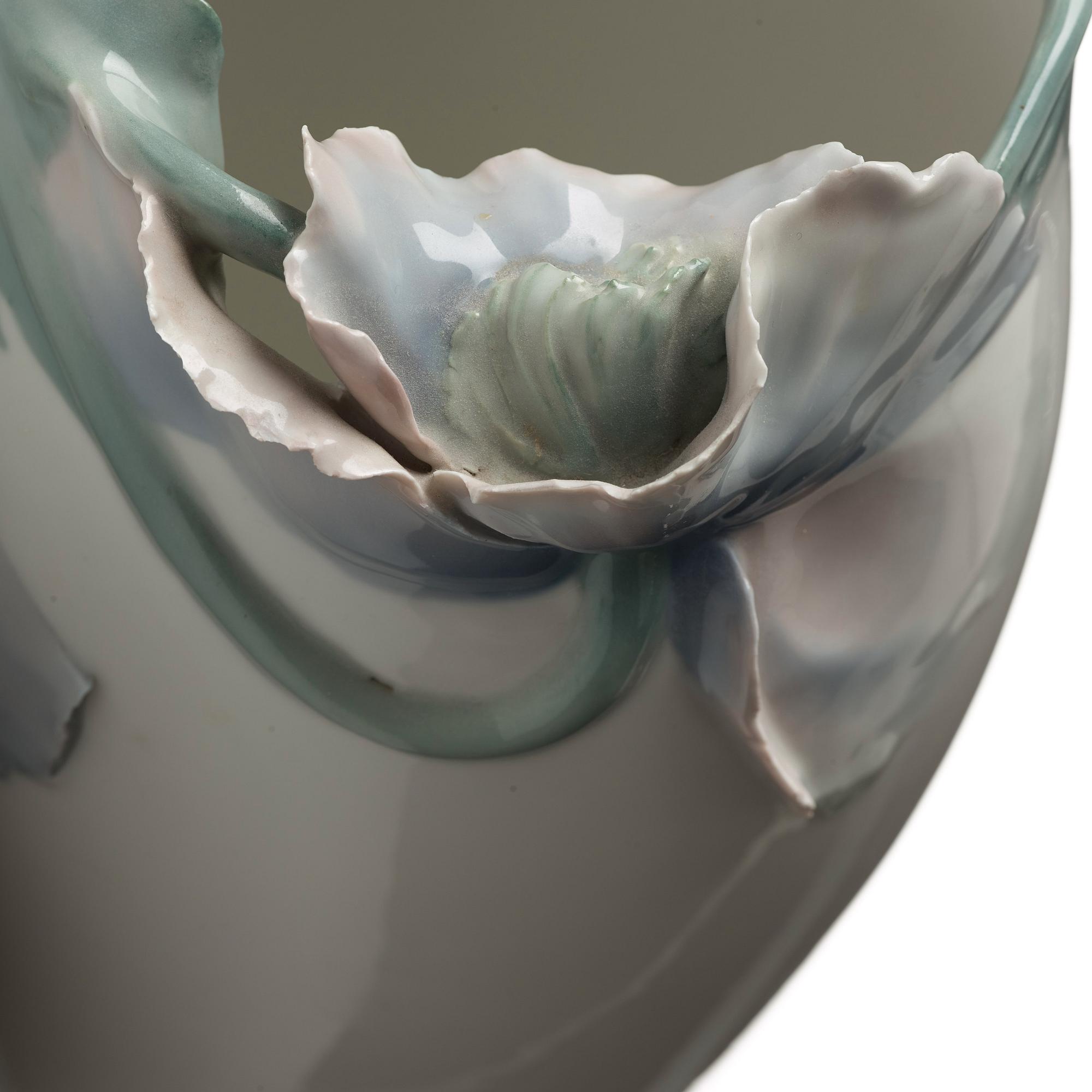 Algot Erikson, an Art Nouveau porcelain vase, Rörstrand, Sweden ca 1900.