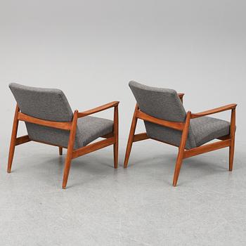 FÅTÖLJER, ett par, 1950/60-tal.