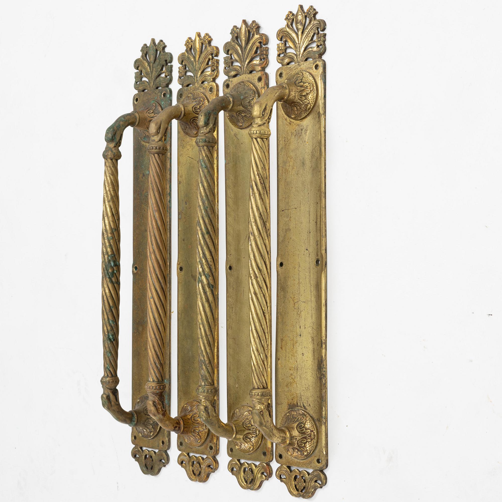 Dörrhandtag, 4 st, omkring går 1900.