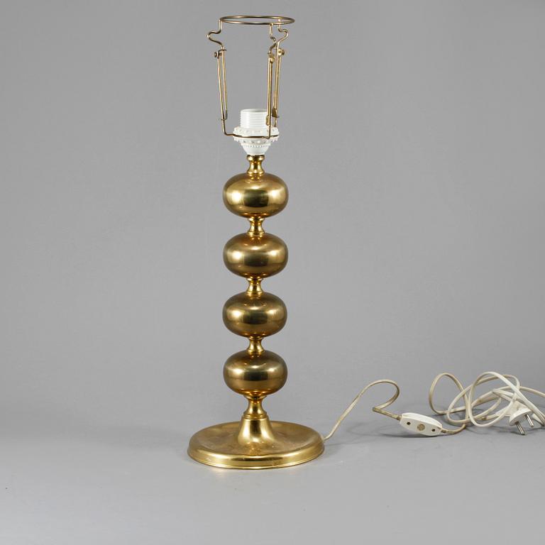 BORDSLAMPA, 1900-talets andra hälft.
