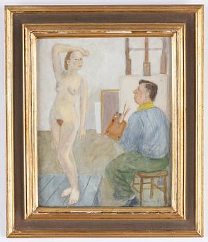 Birger Ljungquist, watercolour, signed and dated 1947.