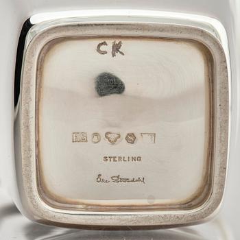 Åke Strömdahl, a sterling silver vase, company Hugo Strömdahl AB, Stockholm 1961.