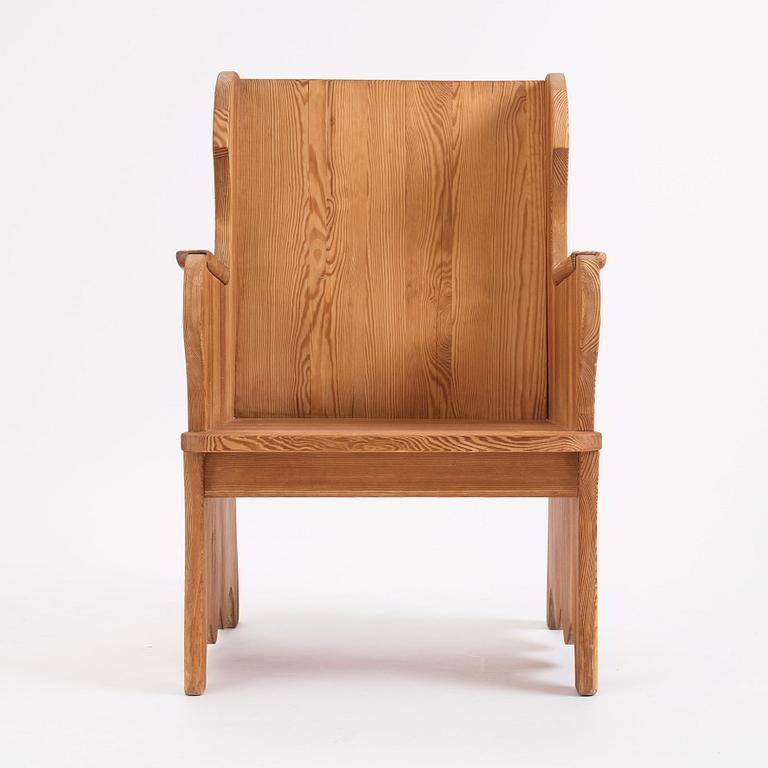 Nordiska Kompaniet, a stained pine chair, 1930s-1940s.
