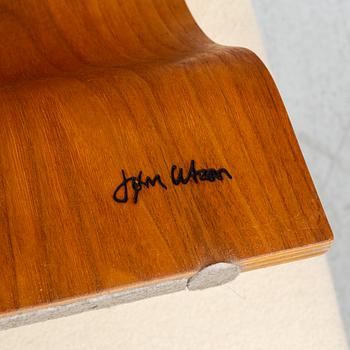 JØRN UTZON, an 'Aurora' esy chair and ottoman Trio Line, Denmark.