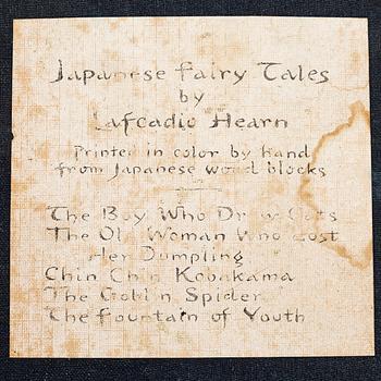 A set of five books of Japanese fairy tales. Rendered in to English By Lafcadio Hearn. T Hasegawa Publisher,