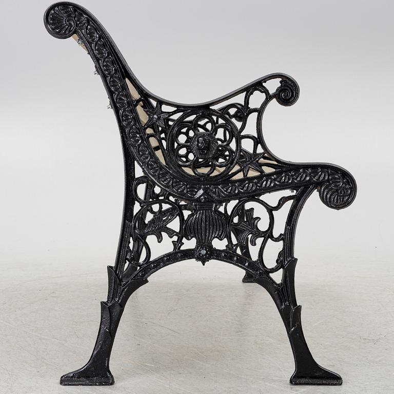 A 20th century garden bench.