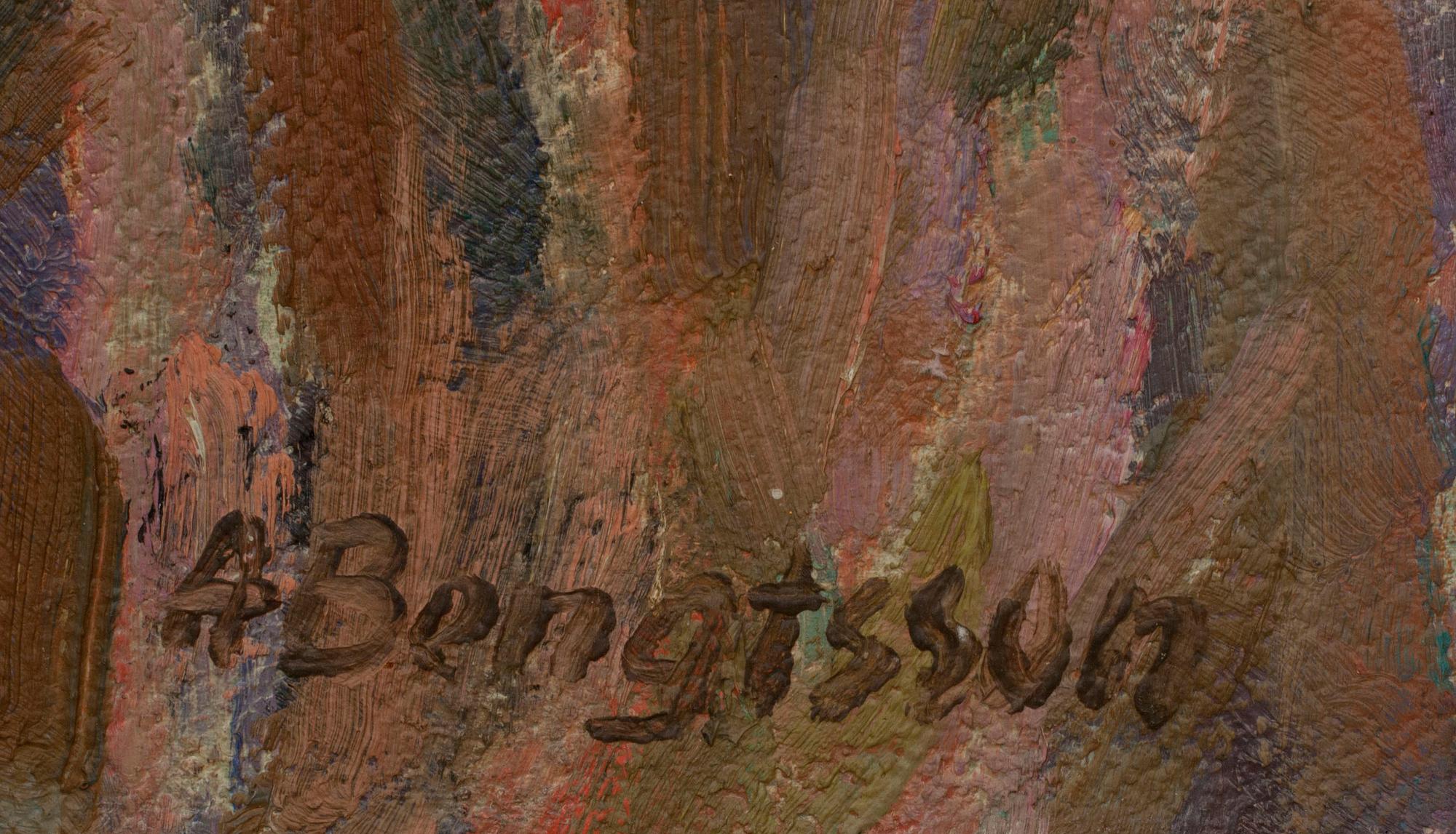 ANTON BENGTSSON, olja på duk, signerad.