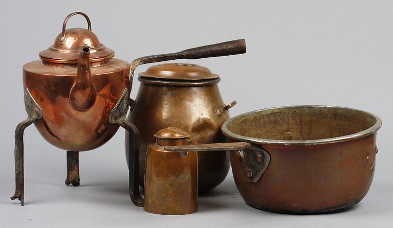 PARTI KOPPAR, 4 delar, 1800-tal.