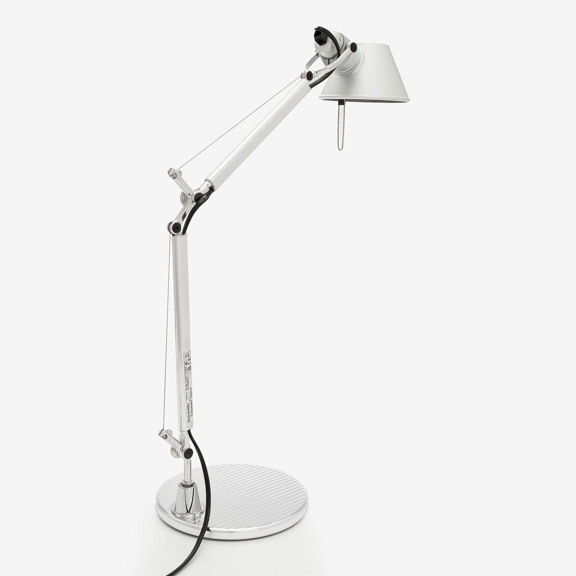 Michele De Lucchi & Giancarlo Fassina, bordslampa, "Tolomeo micro", Artemide, Italien.
