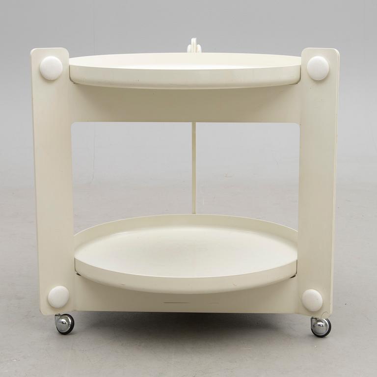 A Guzzini serving trolley with two trays by Luigi Mazzini, Italy, 1980s.