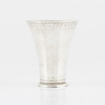 Arvid Castman, bägare, silver, Eksjö 1777.