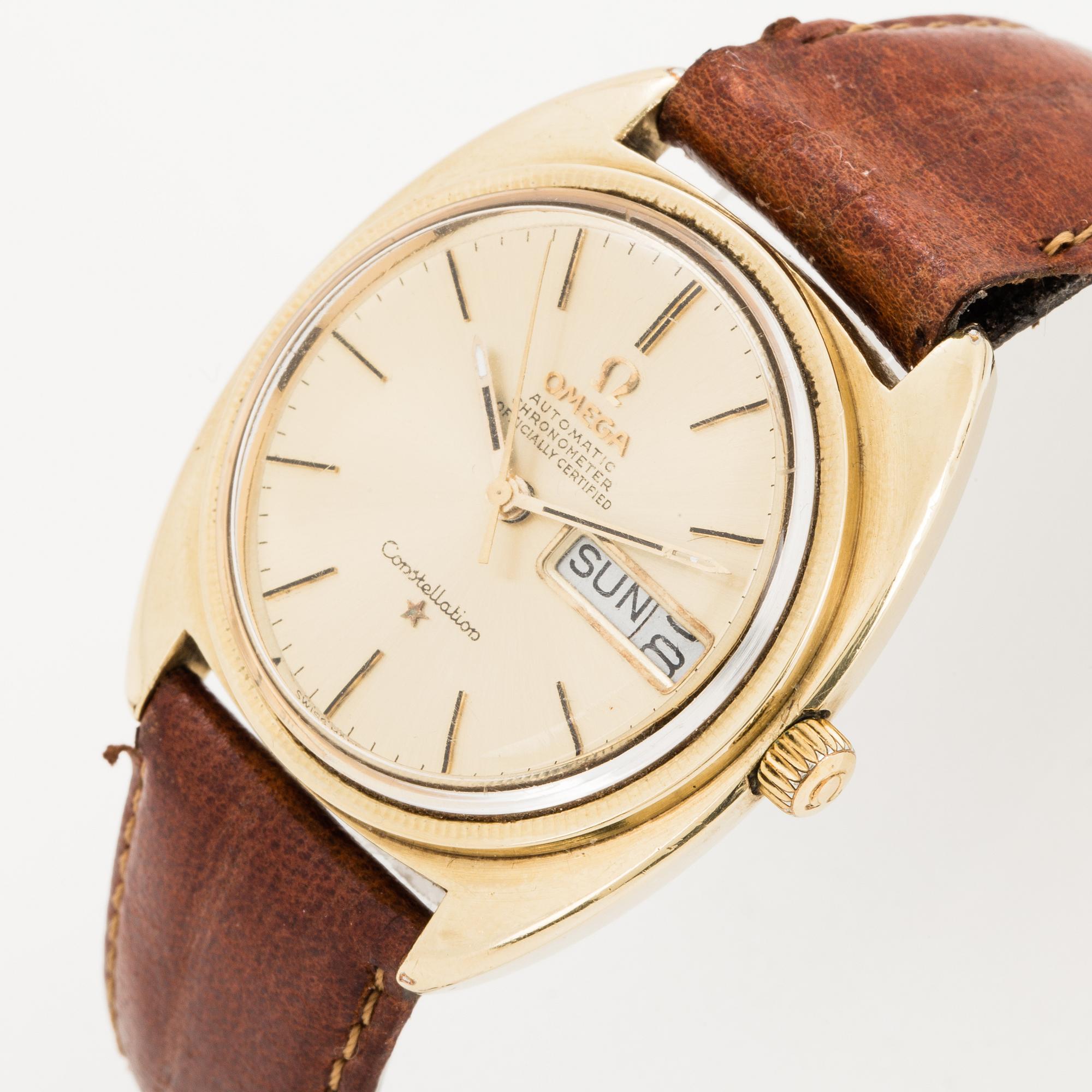 Omega, Constellation, Chronometer, wristwatch, 35 mm.