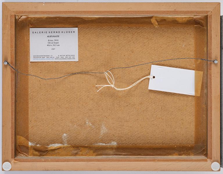 Alex Katz, "Study for Black Hat 11".