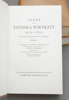 INDEX ÖVER SVENSKA PORTRÄTT SAMT SVENSKA KUNGLIGA PORTRÄTT, 3 vol, Stockholm 1935-43.