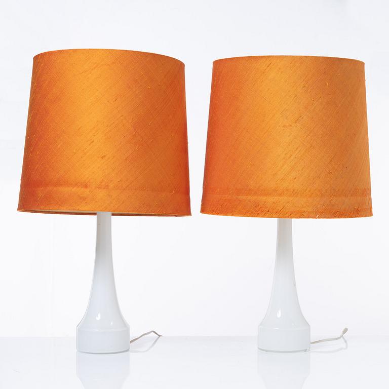 Bordslampor, 3 st, Bergboms, 1900-talets andra hälft.