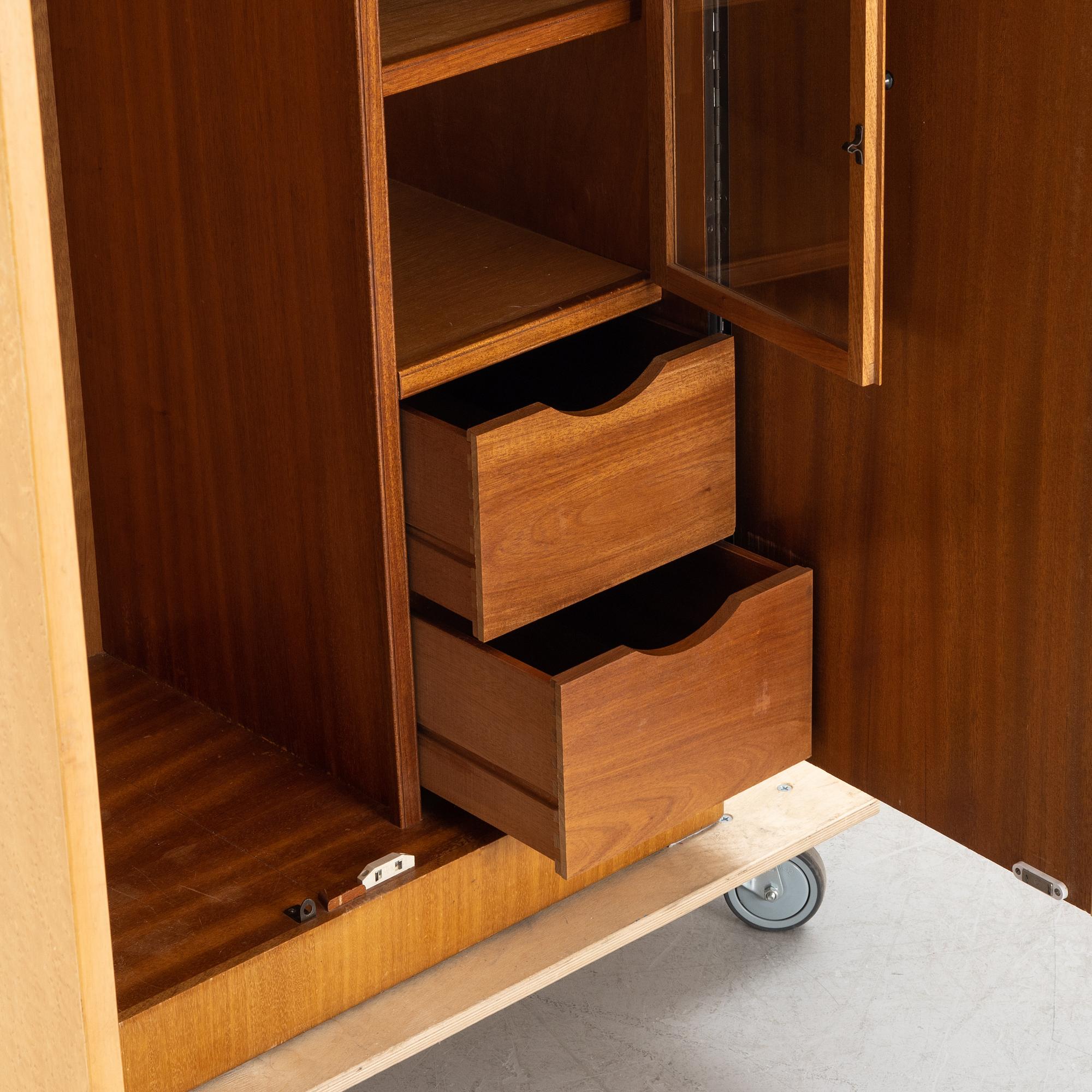 A Durable Suites Ltd birch cabinet, second half of the 20th century.