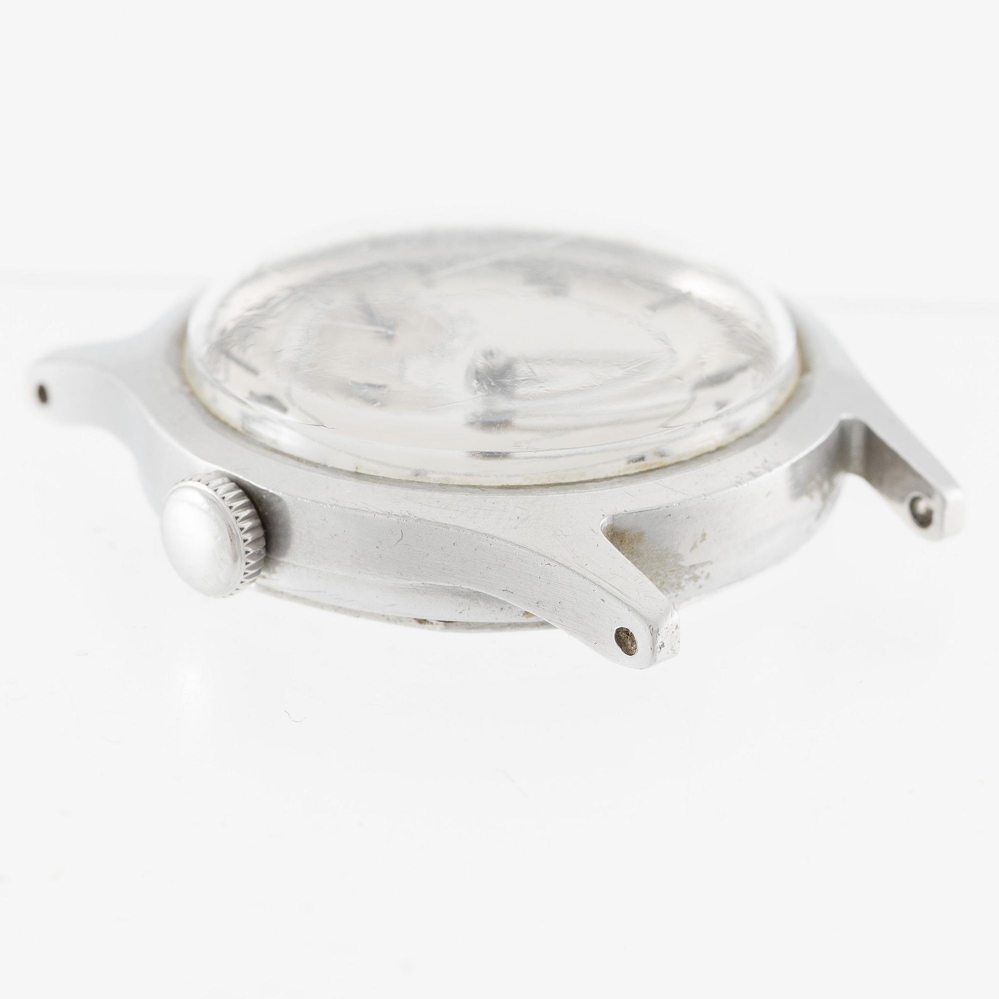 Patek Philippe & Co, "565 Steel", "Sector Dial", ca 1943.