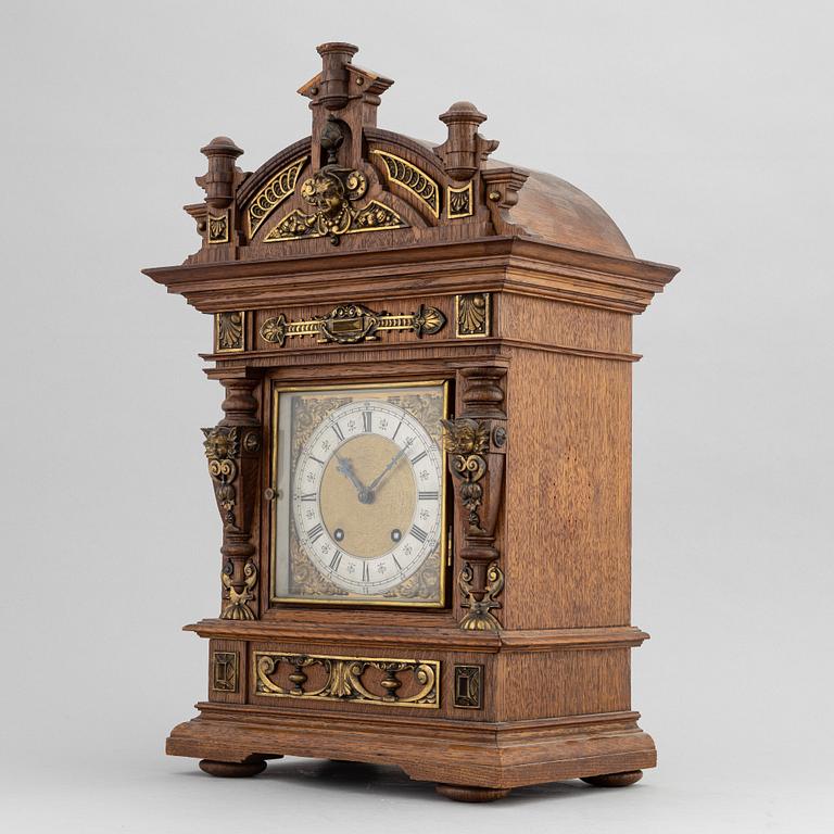 A mantle clock, Lenzkirch, Germany, late 19th century.