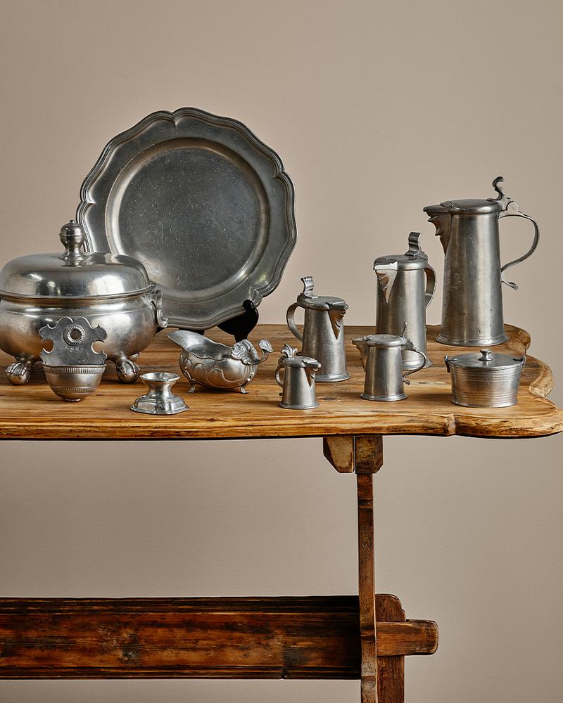 Pewter from the collection of Johan Möller