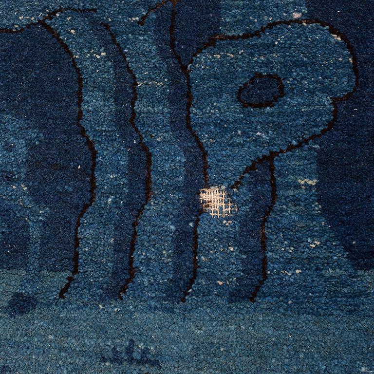 RUGS, 2 pieces, semi-antique Baotou, China, ca 110 x 58 and 111 x 60,5 cm.