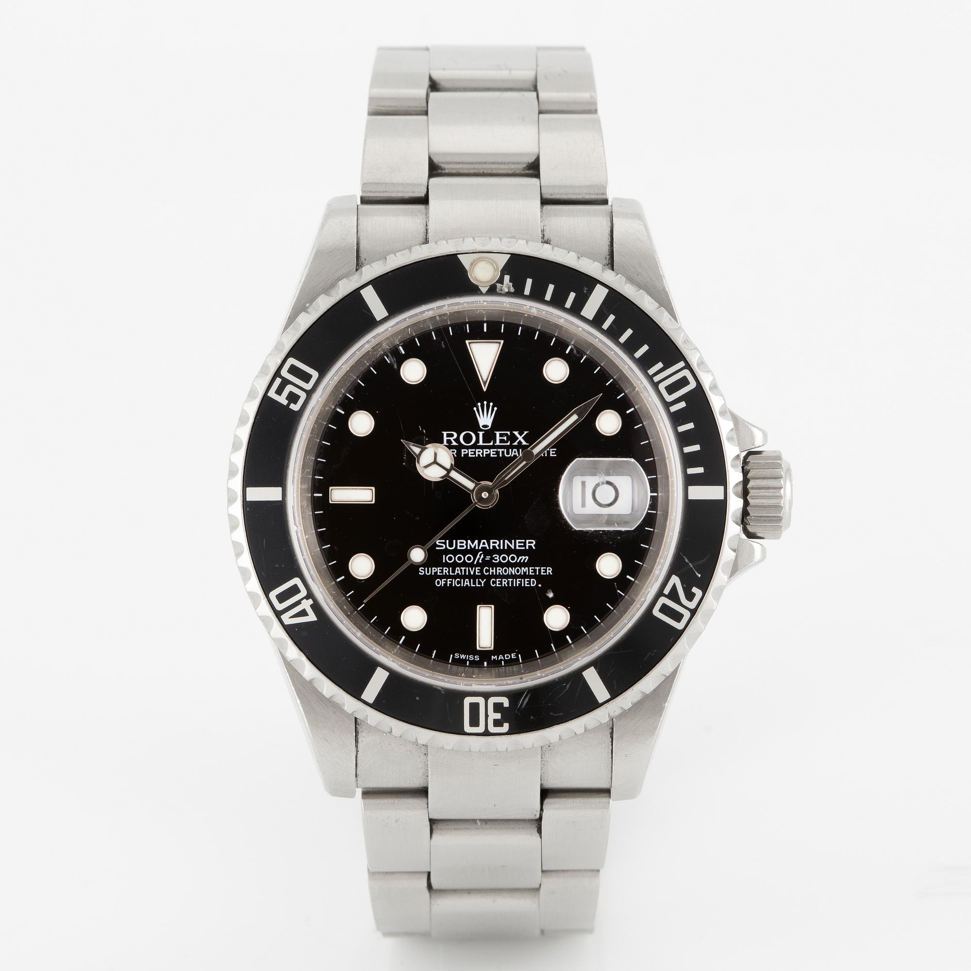 Rolex, Oyster Perpetual Date, Submariner, armbandsur, 40 mm.