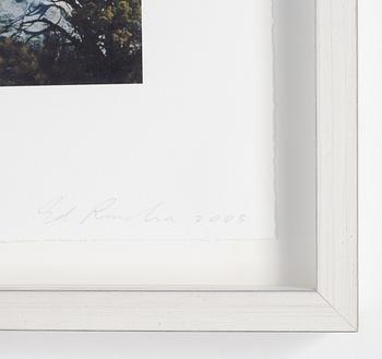 Ed Ruscha, pigmented Inkjet Graphic, signed and numbered 17/35, 2003.