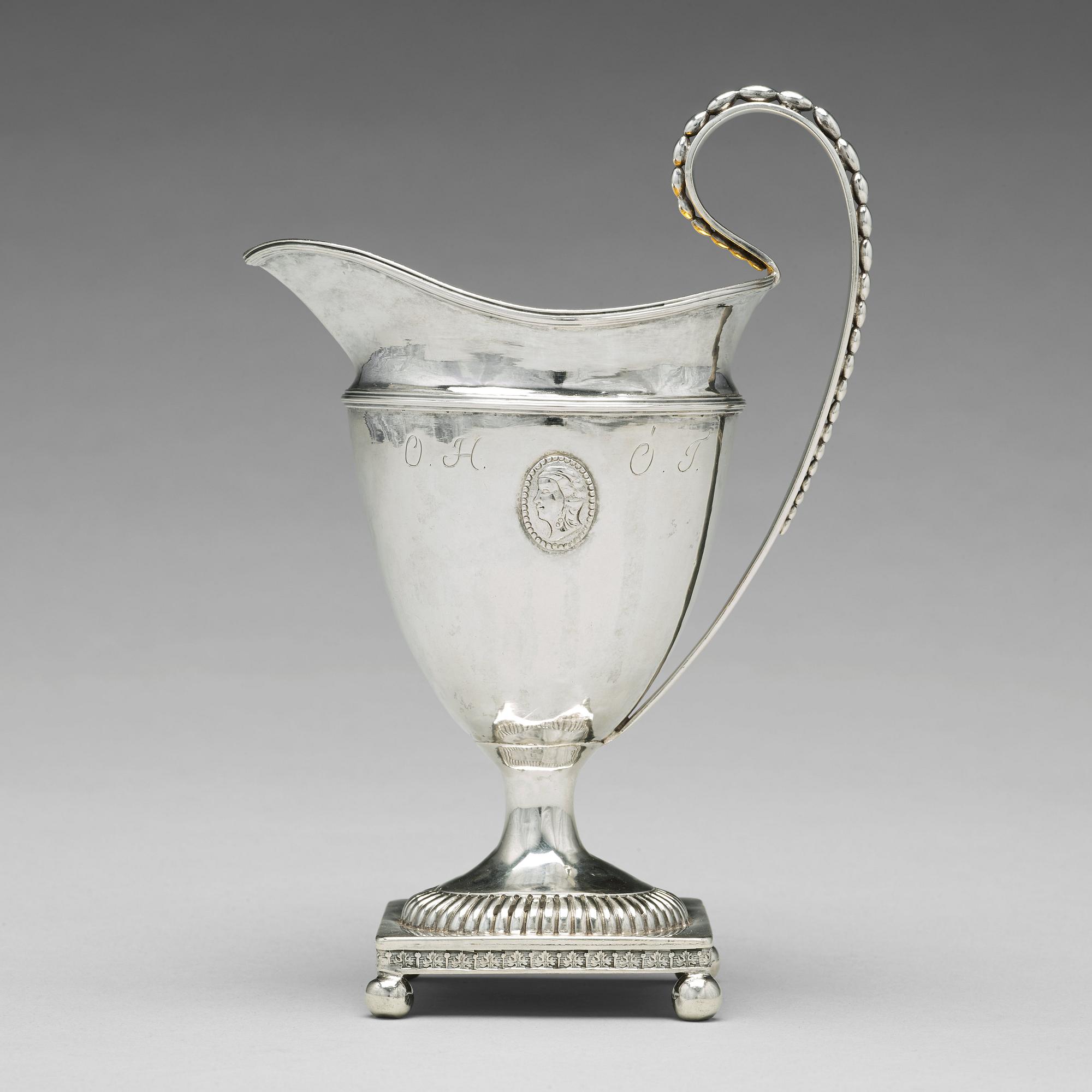 Anders Dunderberg, gräddkanna, silver, Gävle 1795. Gustaviansk.