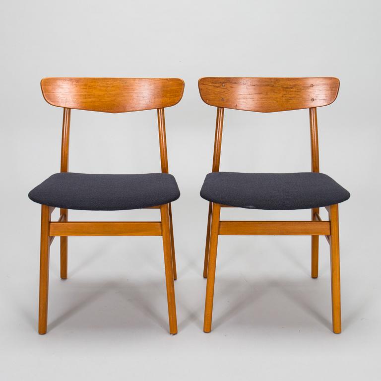 Stolar, 8 st, Danmark 1900-talets mitt.