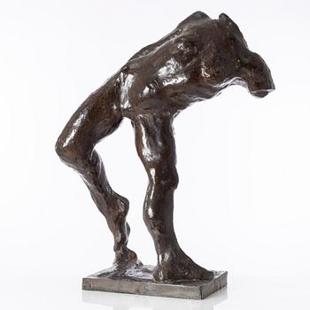 Gudmar Olovson, sculpture. Signed. Numbered. Foundry mark. Bronze, height 79 cm, length 58 cm.