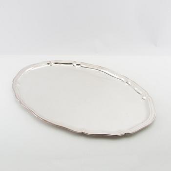 Serving dishes, 3 pieces, nickel silver, first half of the 20th century.