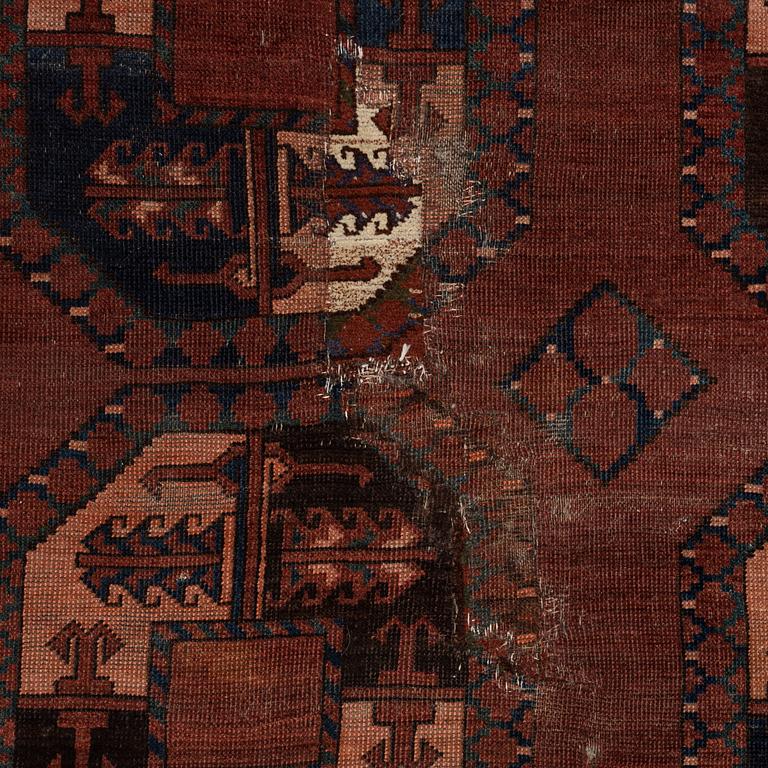 An antique Ersari carpet, northern Afghanistan, c 420 x 280 cm.