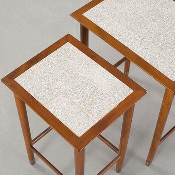 A mid 20th century 3-piece nesting table set.